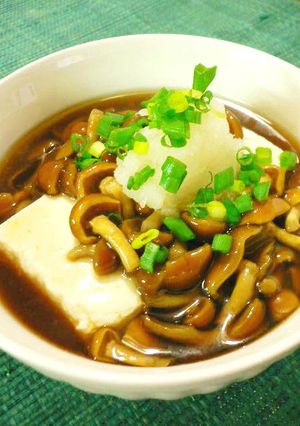 あったか豆腐のなめこあんかけ-レシピのメイン写真