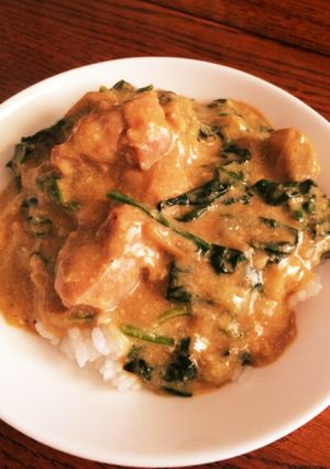 チキンとほうれん草のミルクカレー(^^)-レシピのメイン写真
