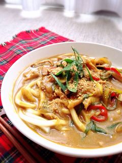 あったまろ♪豆乳仕上げのカレーうどん-レシピのメイン写真