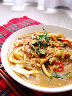 あったまろ♪豆乳仕上げのカレーうどん-レシピのメイン写真