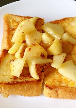 本当美味しい！リンゴのフレンチトースト！-レシピのメイン写真