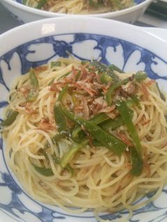ピーマンとじゃこの和風パスタ-レシピのメイン写真