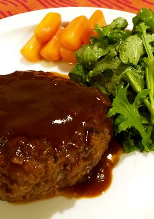 【備忘録】某料理人のハンバーグ-レシピのメイン写真