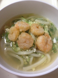 あったか小エビ天うどん!-レシピのメイン写真