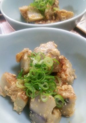 ホクホク蒸し焼きレンコンのタラコ和え-レシピのメイン写真