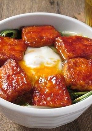 ナムルと豆腐の甘辛丼-レシピのメイン写真