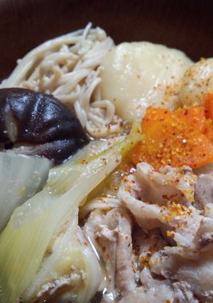 ゆず香る満腹すいとん鍋-レシピのメイン写真
