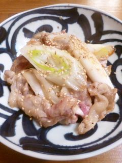 豚肉と白ネギの塩炒め♪-レシピのメイン写真