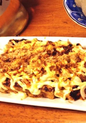 簡単！節約おつまみ！油揚げのサクサク焼き-レシピのメイン写真