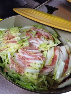 美味しいヘルシー♪白菜と豚肉の蒸し鍋-レシピのメイン写真