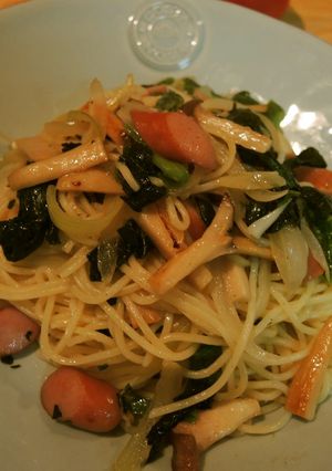 【写真付】ガーリックエキス◎醤油パスタ-レシピのメイン写真