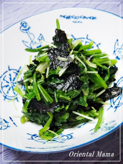 埼玉産直!ほうれん草と水菜の海苔和え-レシピのメイン写真