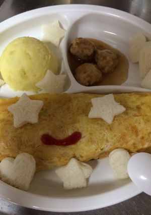 離乳食 オムライスプレート 覚書-レシピのメイン写真