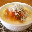 かぼちゃの煮物とキムチでココットカマン