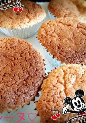 ﾎｯﾄｹｰｷﾐｯｸｽで、簡単マドレーヌ♡-レシピのメイン写真