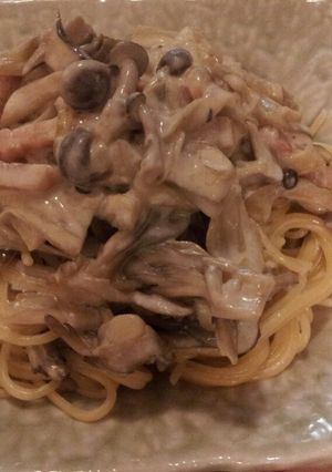 きのこのクリームパスタ-レシピのメイン写真