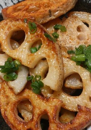 レンコン簡単醤油炒め-レシピのメイン写真