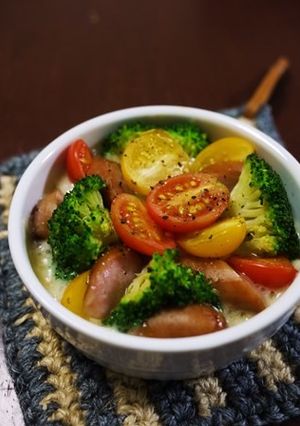 カラフル野菜のココットカマン-レシピのメイン写真