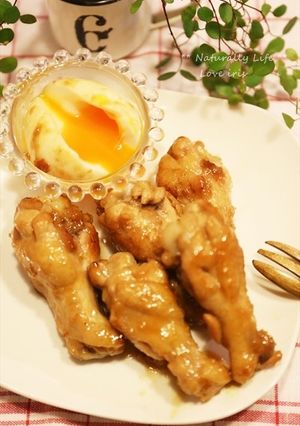 * 梅酒 de 鳥手羽元のほっこり煮 *-レシピのメイン写真