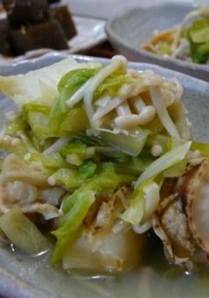 キャベツとホタテの蒸し焼き-レシピのメイン写真
