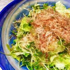 รูปของ 給料日前！カイワレおかかレタスサラダ☆