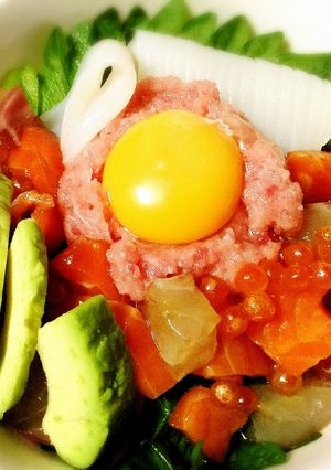 海鮮タルタルユッケ丼-レシピのメイン写真