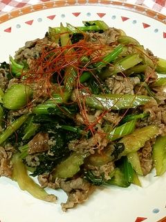 ✩セロリと牛肉のオイスターソース炒め✩-レシピのメイン写真