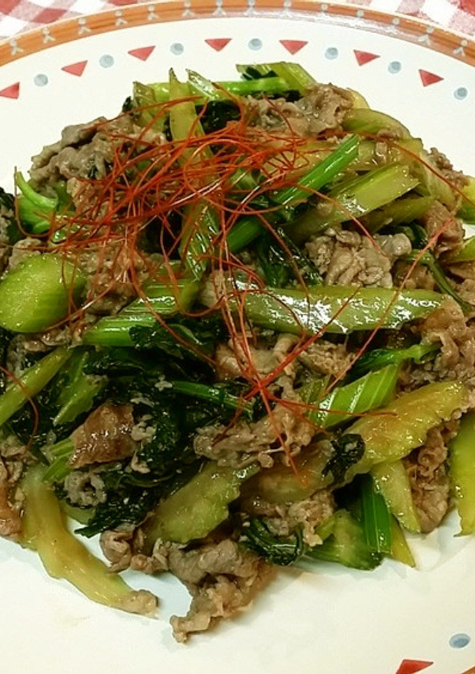 ✩セロリと牛肉のオイスターソース炒め✩-レシピのメイン写真