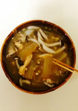 うま煮(りんご,大根,ぶた,他).純米酒-レシピのメイン写真