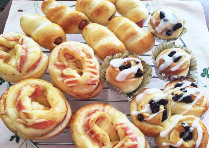 HBで簡単！一つの生地で3種類のパンを。 by まこさんど 【クックパッド  