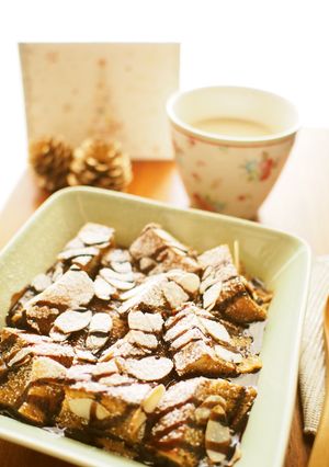 ♡カフェオレ＆チョコパンプディング♡-レシピのメイン写真
