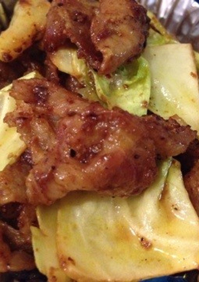 簡単☆豚こまとキャベツのカレー炒め-レシピのメイン写真