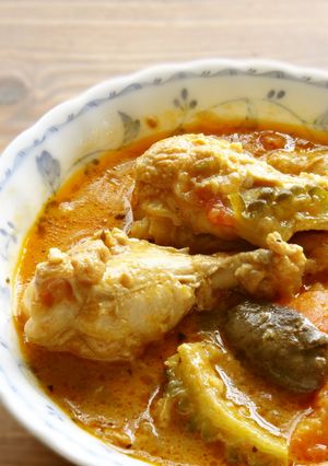 鶏のココナッツトマト煮込み-レシピのメイン写真