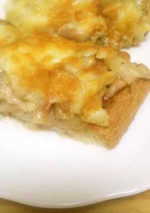 食パンde玉ねぎグラタン-レシピのメイン写真