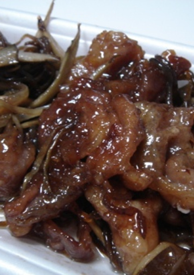 美味い♪　豚ごぼうてりてり焼き-レシピのメイン写真