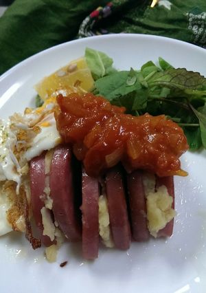 ハムステーキ&ポテトサンド トマトソース-レシピのメイン写真
