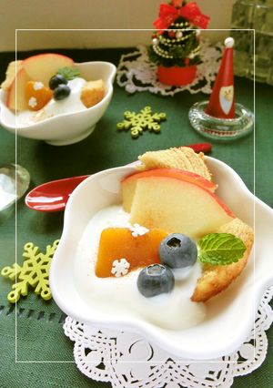 ひんやり美味✯フルーツＹＧばうむ-レシピのメイン写真