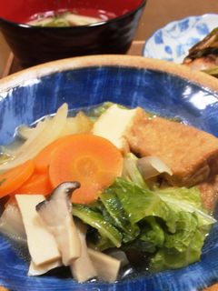 ワンルームご飯★白菜と厚揚げの煮物-レシピのメイン写真