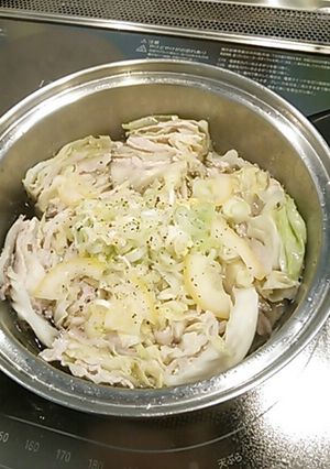 塩レモン鍋 キャベツと豚バラの重ね煮-レシピのメイン写真
