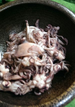 超×2 簡単 ちっちゃいイカのポン酢焼き-レシピのメイン写真