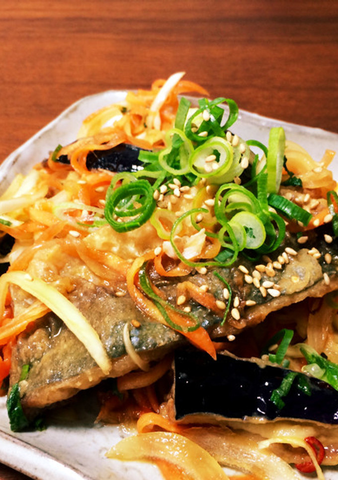 野菜いっぱい♬アジの南蛮漬け-レシピのメイン写真