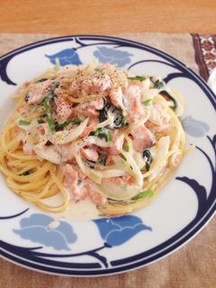 スモークサーモンのクリームパスタ-レシピのメイン写真
