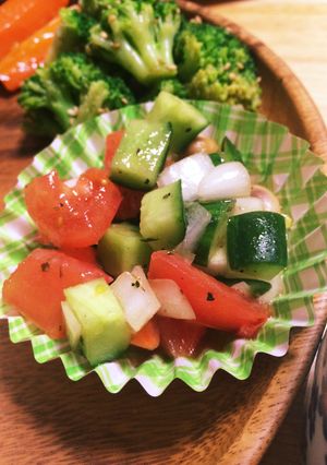 簡単☆お豆とトマトのサラダ-レシピのメイン写真