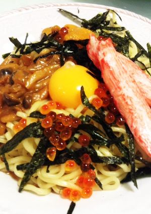 ご褒美うにまぜめん-レシピのメイン写真