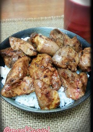 スタミナ鶏レバー丼♪-レシピのメイン写真