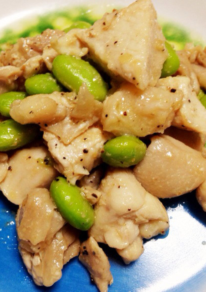 簡単＊枝豆と鶏肉の炒め物-レシピのメイン写真