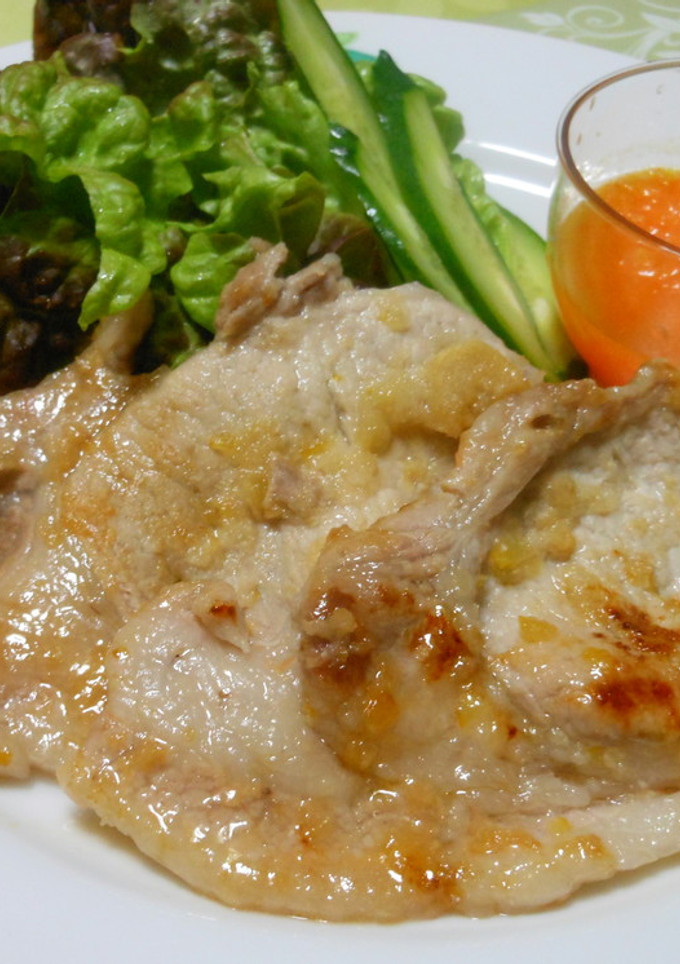 ゆず塩風味　豚ロースのらくらく焼肉-レシピのメイン写真