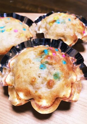 簡単バナナのふわふわカップケーキ-レシピのメイン写真