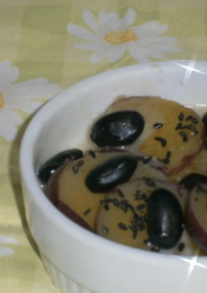 ☆おさつと黒豆deココットカマン☆-レシピのメイン写真