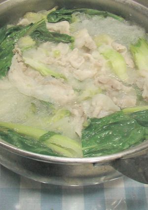 みぞれ鍋・・・青梗菜たっぷり！！-レシピのメイン写真